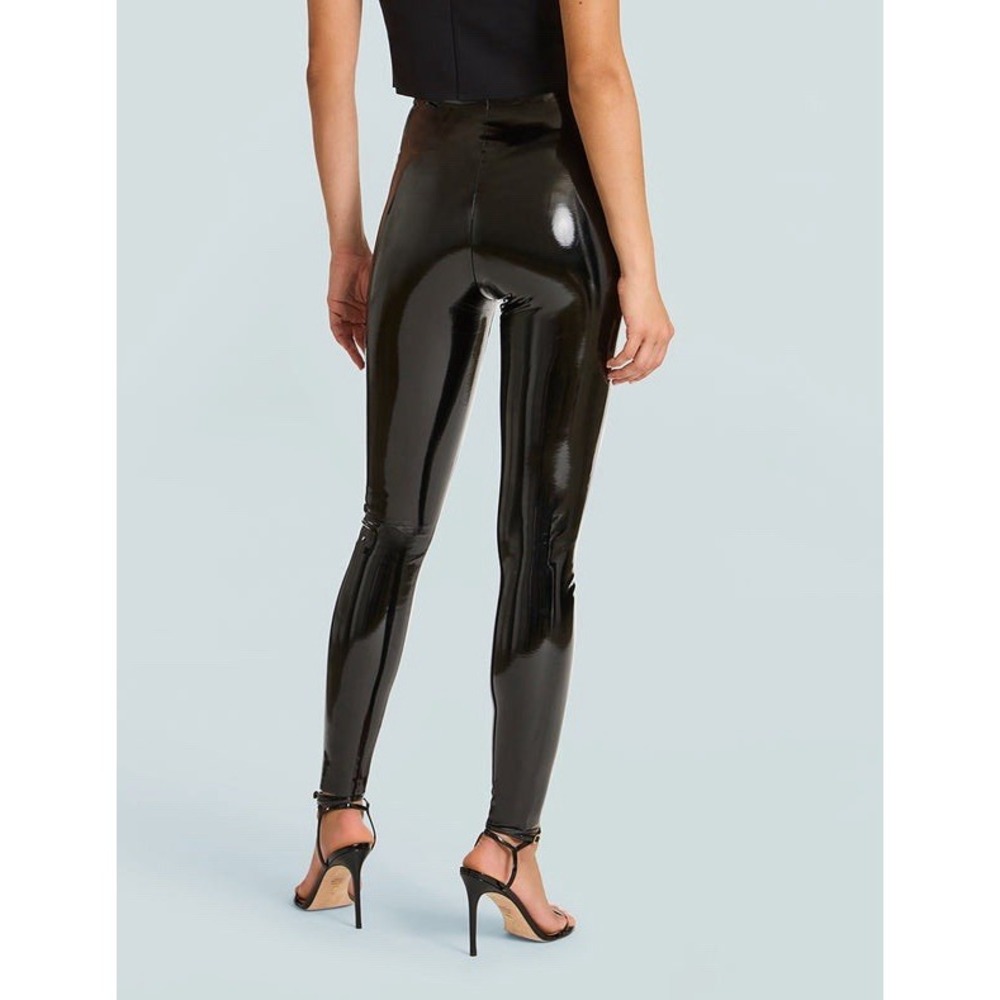 NWOT Commando Control Top Faux Patent Leather Leggings Black Size LARGE USA MADE - Picture 4 of 11